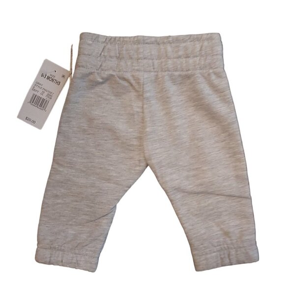 CHARLIE Brown Christmas Light Gray Baby Cotton Blend Sweatpants-Size 0-3 Months - Picture 2 of 3